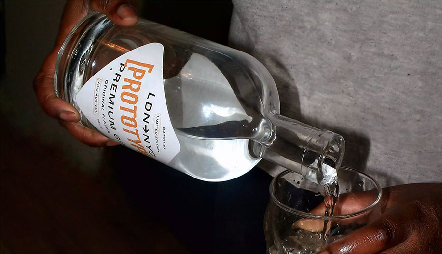 Bottle of Prototype Gin