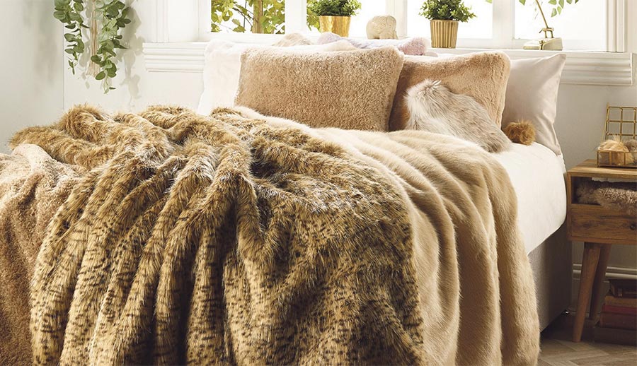 Faux Fur Throw