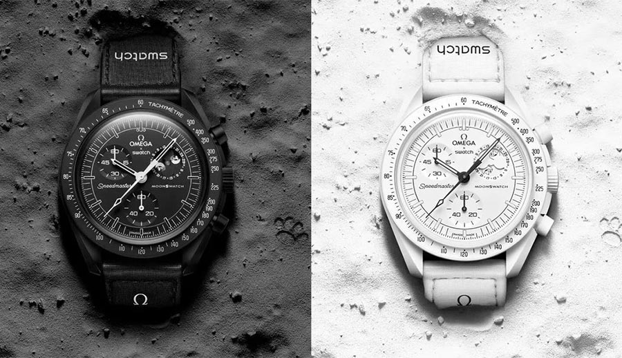 Two Omega x Swatch Moonswatches Worth £500