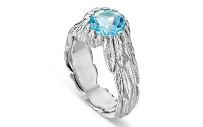 Jeremy Hoye Sky Blue Topaz Gemstone Ring