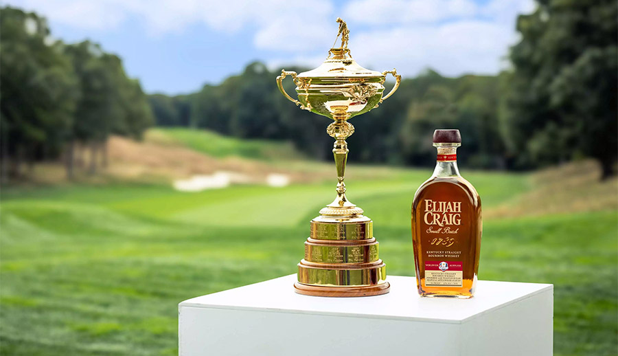 Bottle of Elijah Craig Bourbon