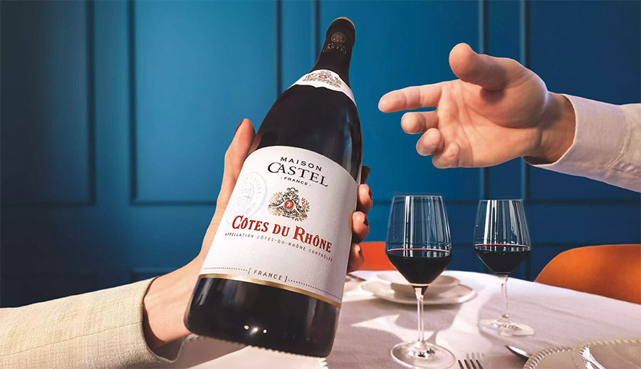 Case of Maison Castel Côtes du Rhône Wine