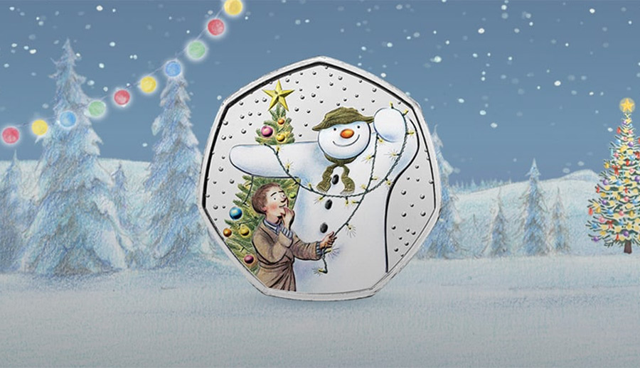 The Snowman Silver Proof Colour Coin