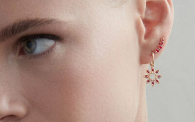 Pair Of Ruby Earrings Worth £675