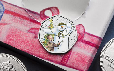 The Snowman Lights Up Christmas Colour Coin