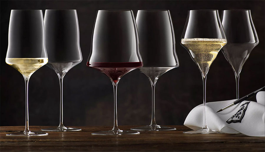 Set of Josephinenhütte Wine Glasses