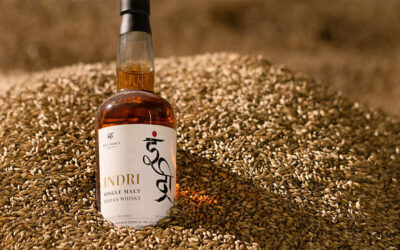 Bottle of Indri Single Malt Indian Whisky