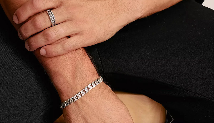 The Silver 3D Skulls Bracelet