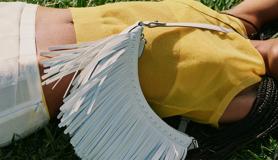 Leather Fringed Duo Crossbody Bag