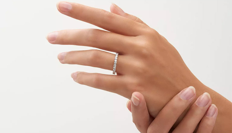 £1,500 Platinum 77 Diamonds Eternity Ring