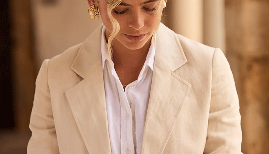 Luxury Linen Blazer