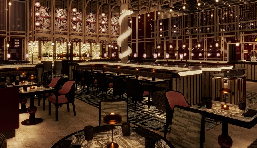 Table At The Tattu Canary Wharf Launch
