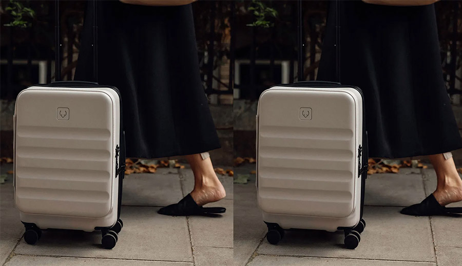 Antler Icon Stripe Dual Opening Suitcase